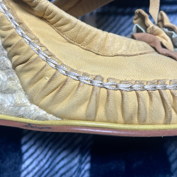 MISS SIXTY TAMARA LEATHER WEDGES SZ 38 WORN ONE TIME - Picture 14 of 15